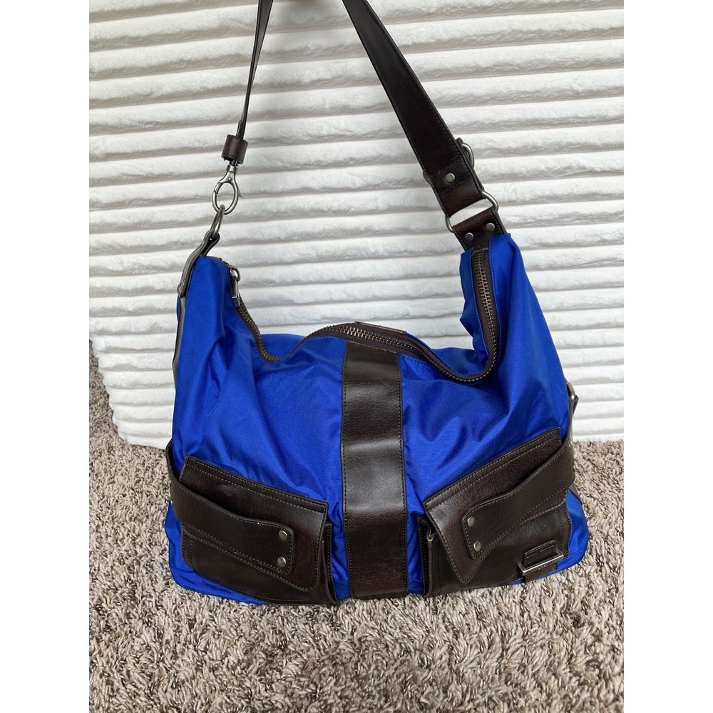 Matt & Nat Large Blue Hobo Soft Travel Bag